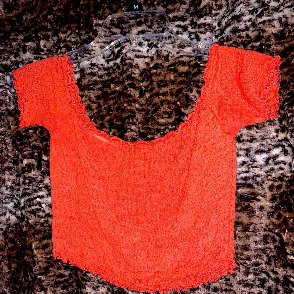 Off the shoulder crop top